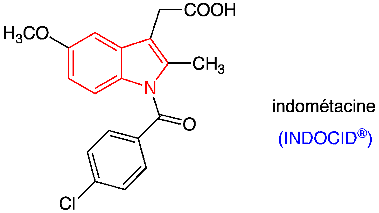 Structure de l'indométacine