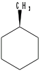 Représentation de la molécule avec un groupement méthyle« au dessus du plan »
