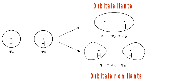 Orbitales liantes ou non liantes pour la molécule H2