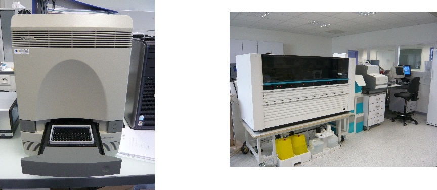 Différents appareils de PCR en temps réel