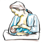 Image Allaitement de profil
